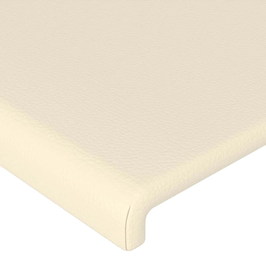 vidaXL Hoofdbord crème 80x5x118/128 cm kunstleer, foto 4