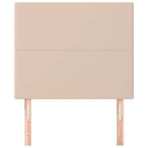 vidaXL Hoofdbord cappuccino 80x5x118/128 cm Kunstleer
