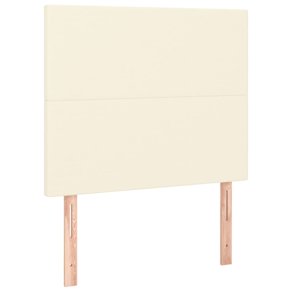 vidaXL Čelo postele 2 ks krémové 90x5x78/88 cm umělá kůže