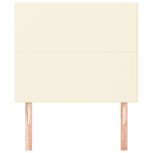 Čelo postele krémové 90x5x118/128 cm umělá kůže - obrázek 3