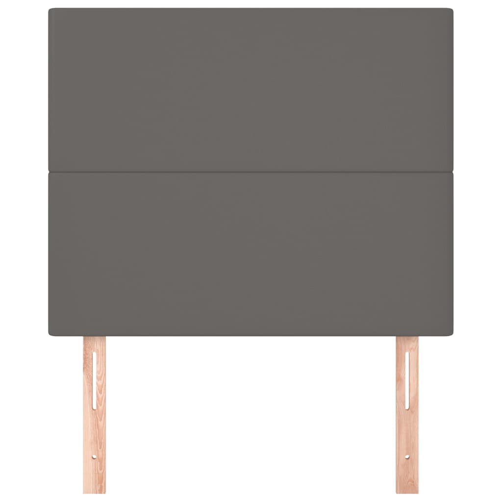 vidaXL Hoofdbord grijs 90x5x118/128 cm kunstleer, foto 2