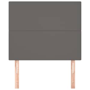Čelo postele šedé 90x5x118/128 cm umělá kůže - obrázek 3
