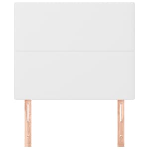 Čelo postele bílé 100x5x118/128 cm umělá kůže - obrázek 3
