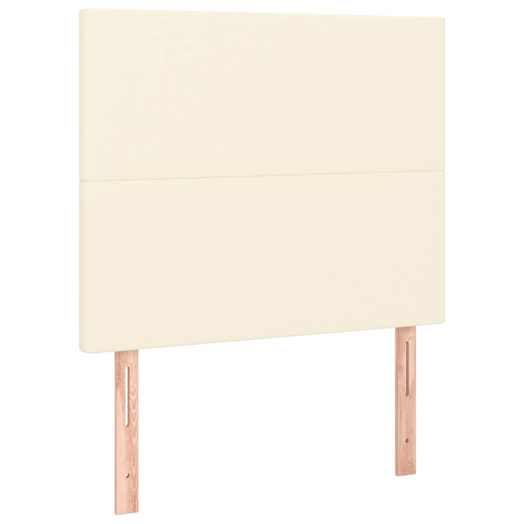vidaXL Hoofdbord crème 100x5x118/128 cm kunstleer, foto 3