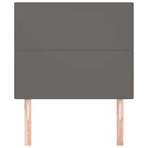 Čelo postele šedé 100x5x118/128 cm umělá kůže - obrázek 3