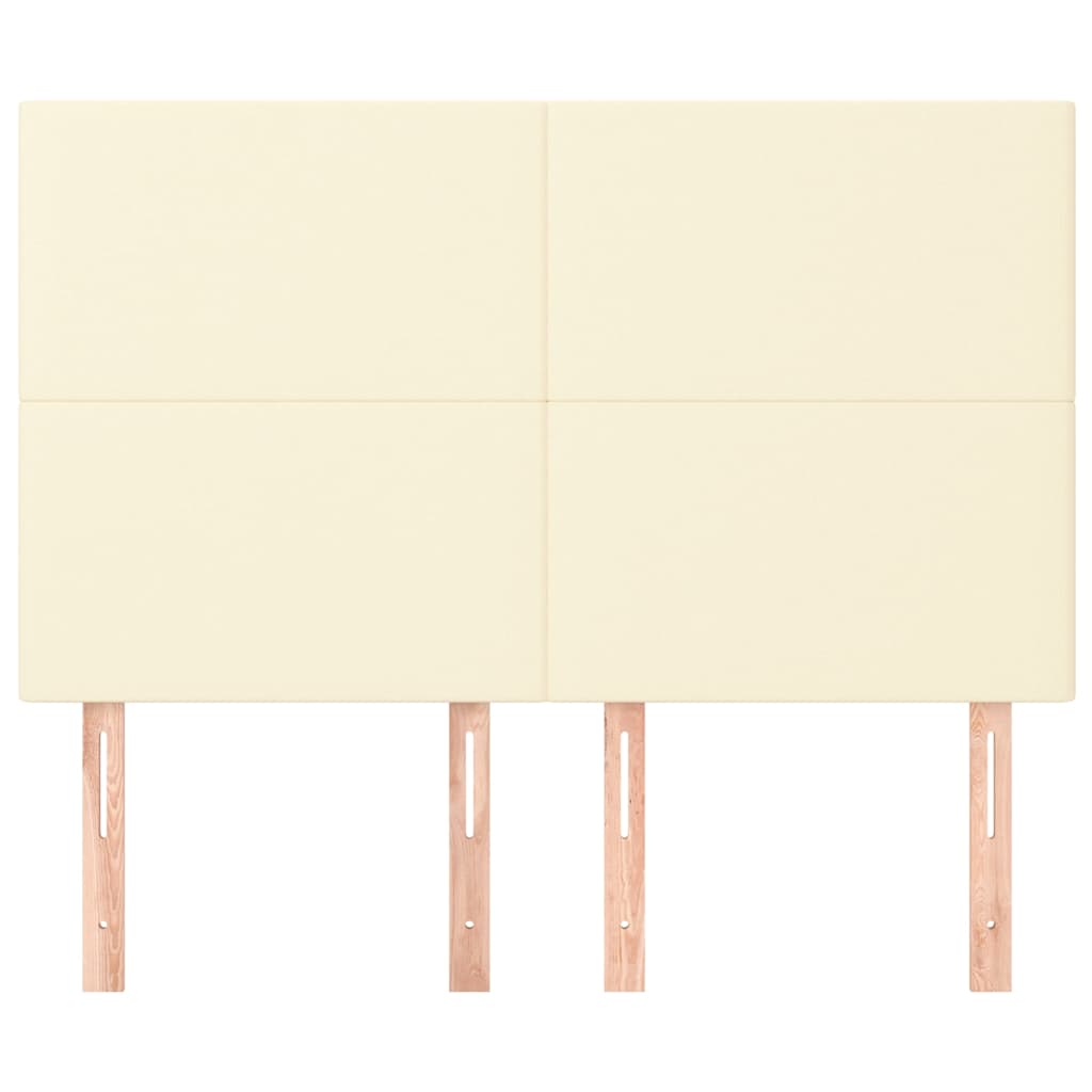 vidaXL Hoofdbord crème 144x5x118/128 cm kunstleer, foto 2