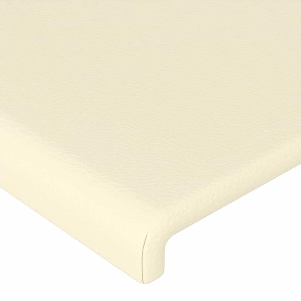 vidaXL Hoofdbord crème 144x5x118/128 cm kunstleer, foto 4