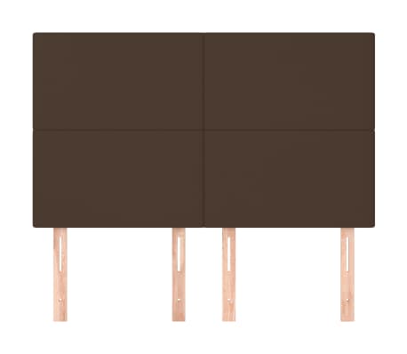 vidaXL Têtes de lit 4 pcs Marron 72x5x78/88 cm Similicuir