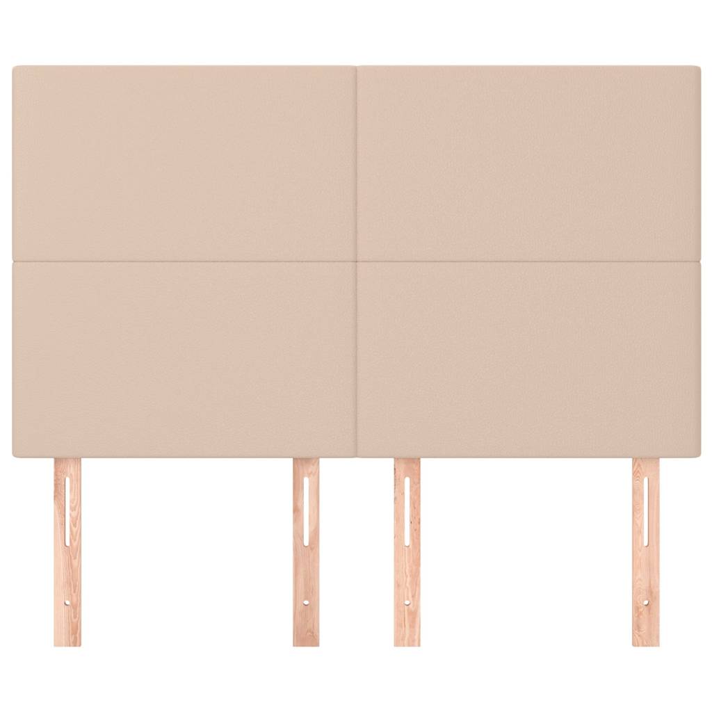 vidaXL Hoofdbord cappuccino 144x5x118/128 cm Kunstleer bruin, foto 2