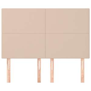 Čelo postele Cappuccino 144x5x118/128 cm umělá kůže - obrázek 3