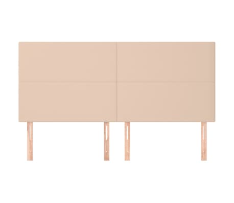 vidaXL Hoofdbord cappuccino 160x5x118/128 cm Kunstleer
