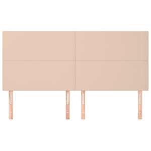 vidaXL Hoofdbord cappuccino 160x5x118/128 cm Kunstleer