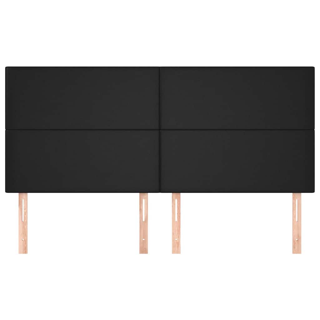 vidaXL Hoofdbord zwart 200x5x118/128 cm kunstleer, foto 2