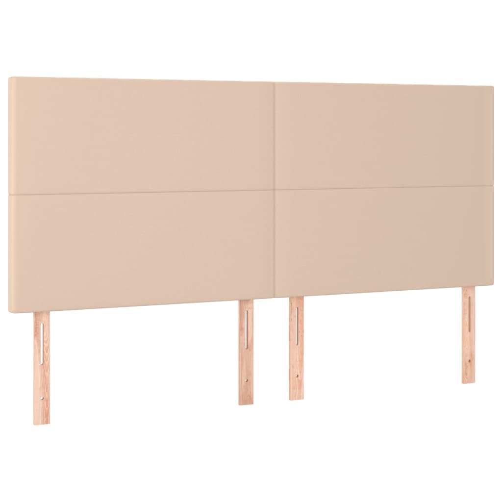 Thumbnail - vidaXL Kopfteile 4 Stk. Cappuccino-Braun 100x5x78/88 cm Kunstleder
