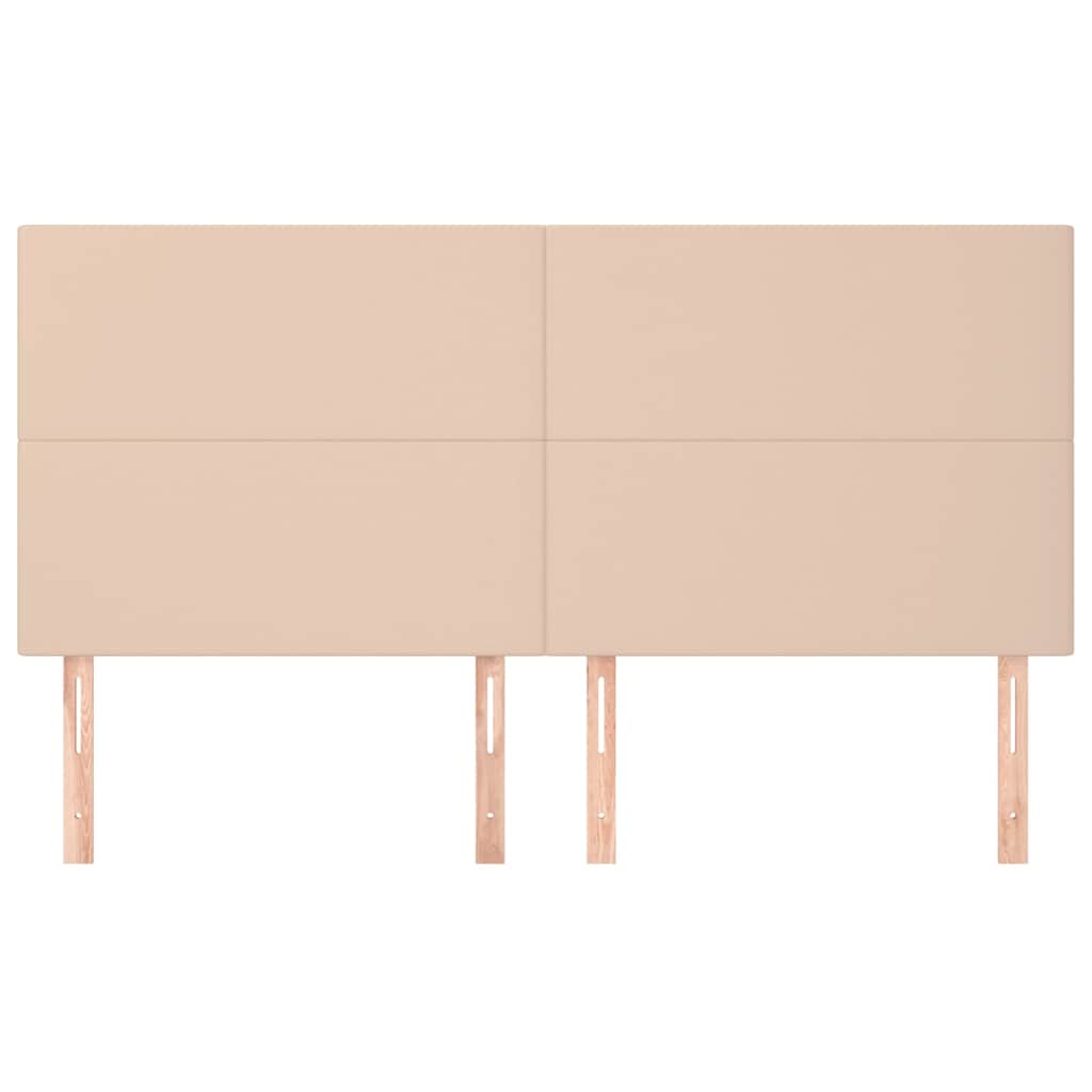 vidaXL Hoofdbord cappuccino 200x5x118/128 cm Kunstleer bruin, foto 2