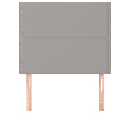 vidaXL galvgalis, gaiši pelēks, 80x5x118/128 cm, audums