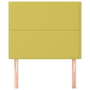 vidaXL Tăblie de pat verde 80x5x118/128 cm, material textil