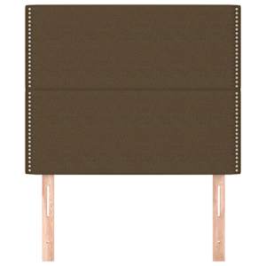 Čelo postele tmavě hnědé 90x5x118/128 cm látkové - obrázek 3