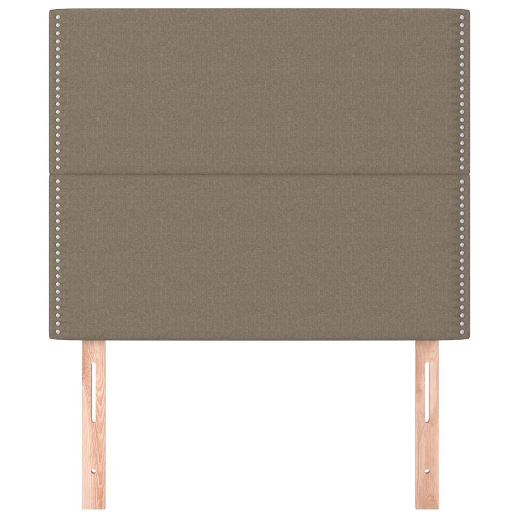 vidaXL Hoofdbord taupe 100x5x118/128 cm Stof, foto 2