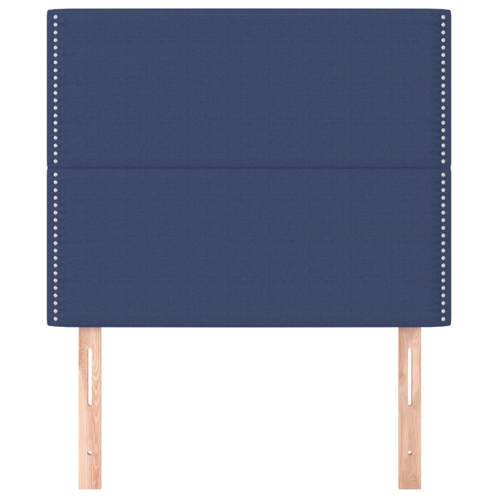 vidaXL 2 db kék szövet fejtámla 100x5x78/88 cm