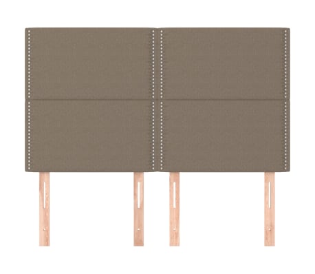 vidaXL Uzglavlje boje taupe 144x5x118/128 cm tkanina