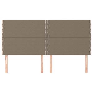 Čelo postele béžové 180x5x118/128 cm látkové - obrázek 3