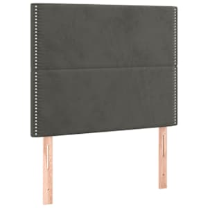 vidaXL peatsiplaat, tumehall, 80 x 5 x 118/128 cm, samet