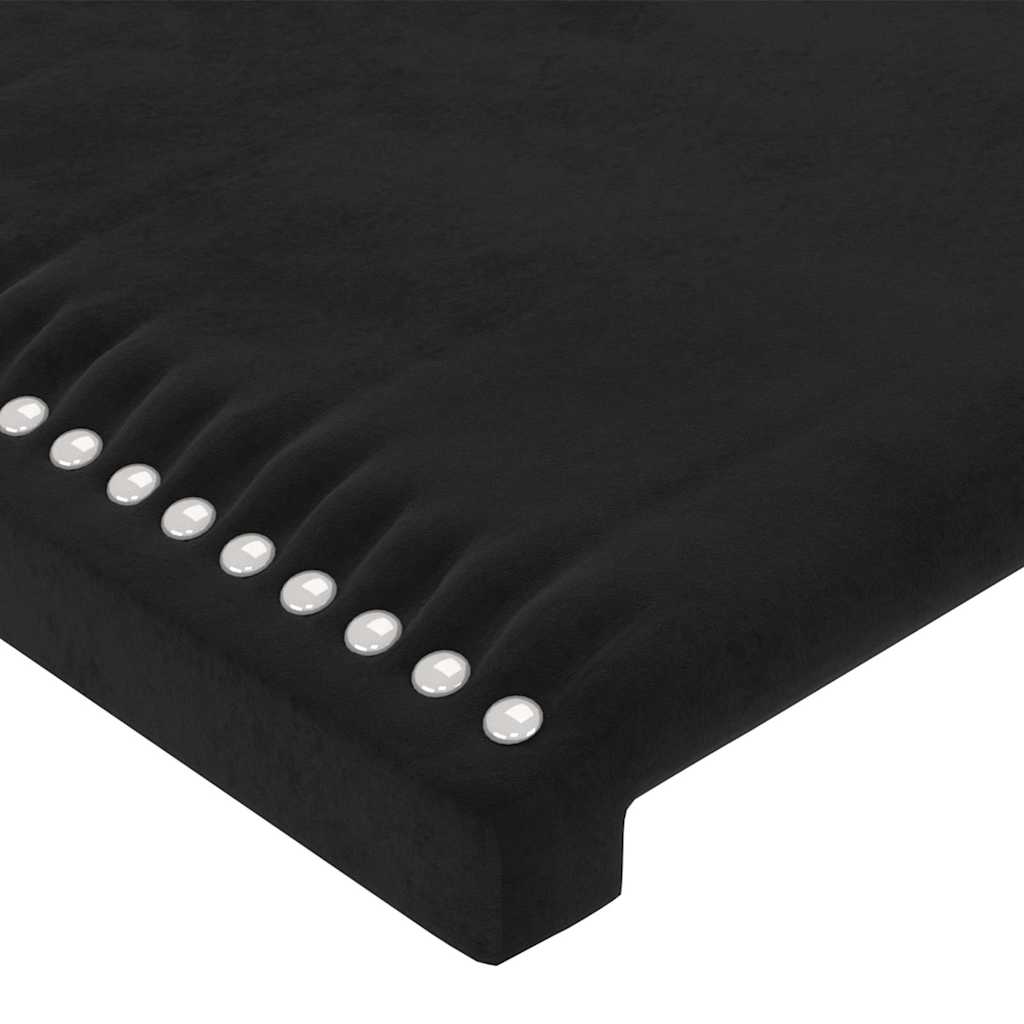 vidaXL Hoofdbord zwart 90x5x118/128 cm fluweel, foto 4