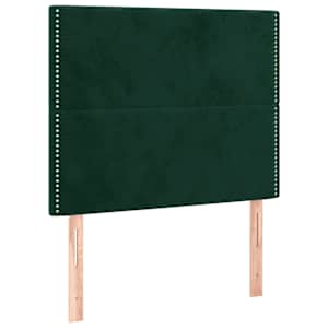 Čelo postele tmavě zelené 90x5x118/128 cm sametové - obrázek 2