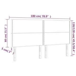 Čelo postele tmavě zelené 180x5x118/128 cm sametové - obrázek 8