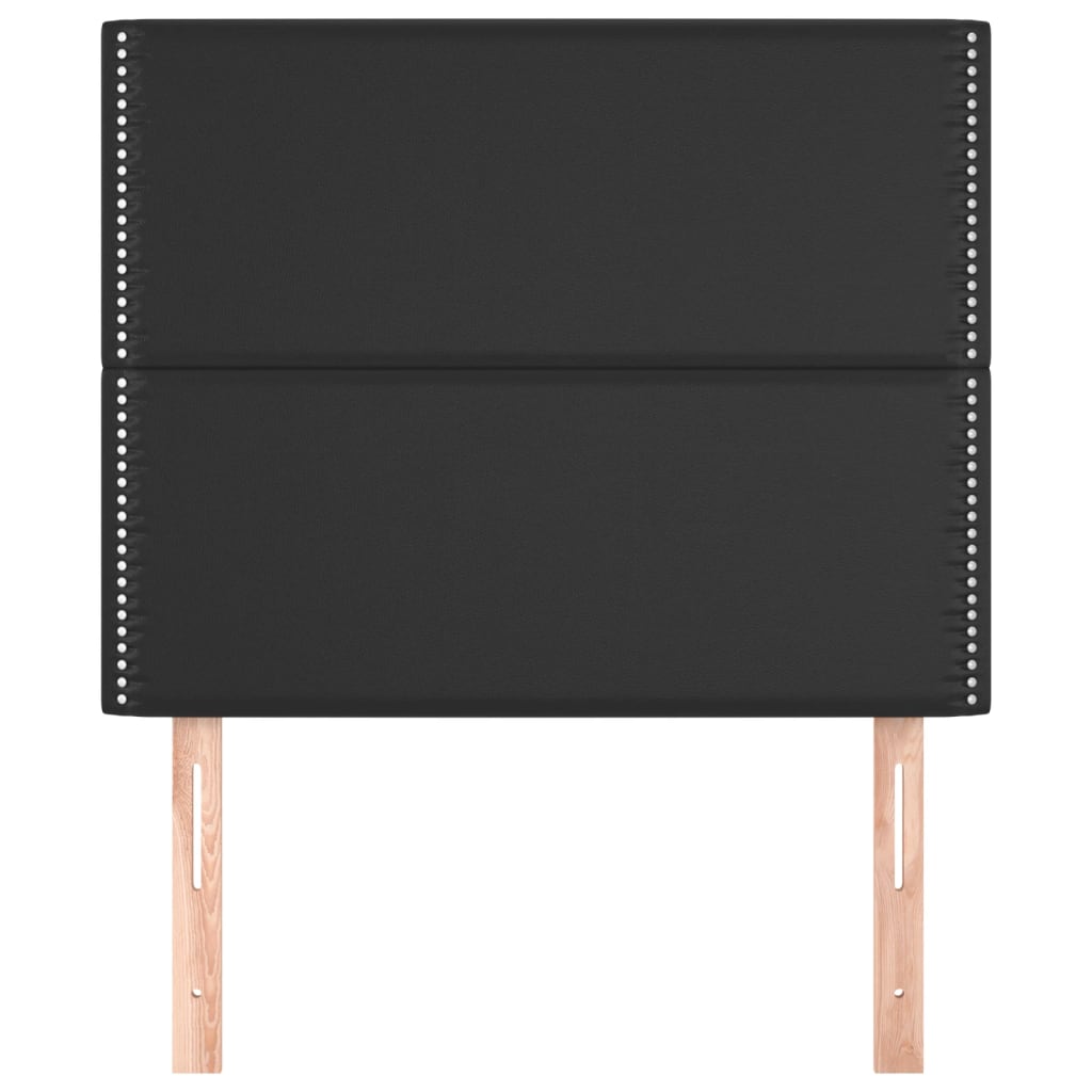 Thumbnail - vidaXL Kopfteile 2 Stk. Schwarz 80x5x78/88 cm Kunstleder