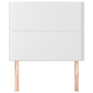 vidaXL galvgalis, balts, 80x5x118/128 cm, mākslīgā āda