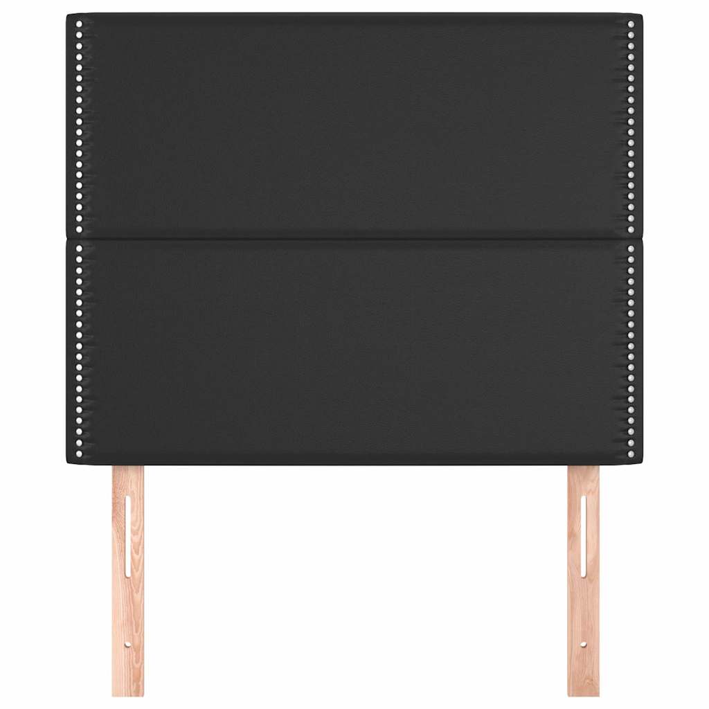 vidaXL Hoofdbord zwart 100x5x118/128 cm kunstleer, foto 2