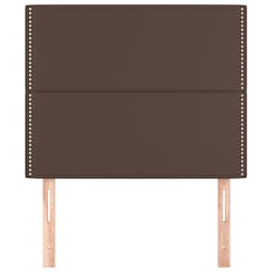 Čelo postele hnědé 100x5x118/128 cm umělá kůže - obrázek 3