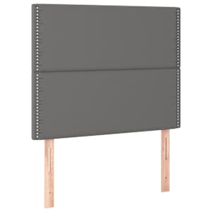 Čelo postele šedé 100x5x118/128 cm umělá kůže - obrázek 2
