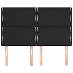 Čelo postele černé 144x5x118/128 cm umělá kůže - obrázek 3