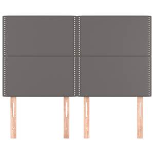 Čelo postele šedé 144x5x118/128 cm umělá kůže - obrázek 3