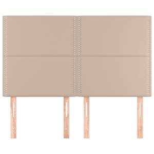 vidaXL Uzglavlje Cappuccino 144x5x118/128 cm Umjetna koža