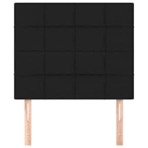 Čelo postele černé 80x5x118/128 cm látkové - obrázek 3