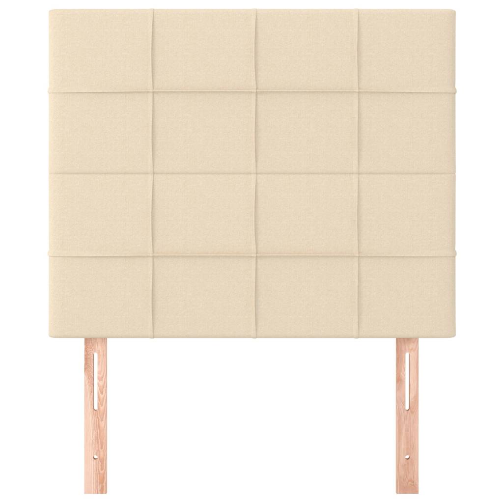 vidaXL Hoofdbord crème 80x5x118/128 cm stof, foto 2