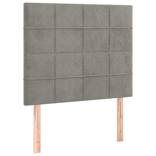 vidaXL peatsiplaat, helehall, 100 x 5 x 118/128 cm, samet