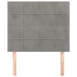Hoofdborden 4 st 100x5x78/88 cm stof crèmekleurig