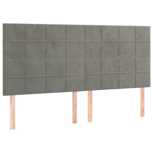 vidaXL peatsiplaat, helehall, 160 x 5 x 118/128 cm, samet