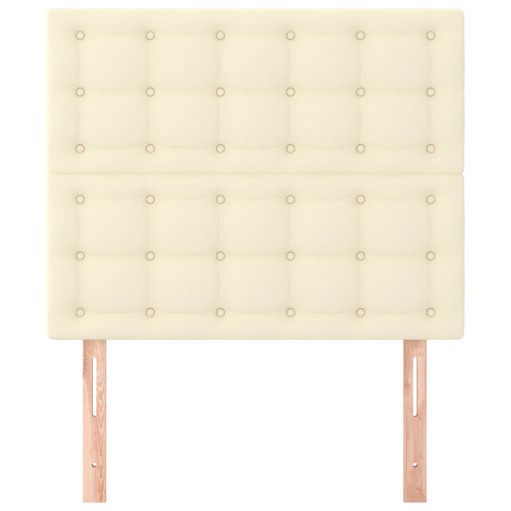vidaXL Hoofdbord crème 80x5x118/128 cm kunstleer, foto 2