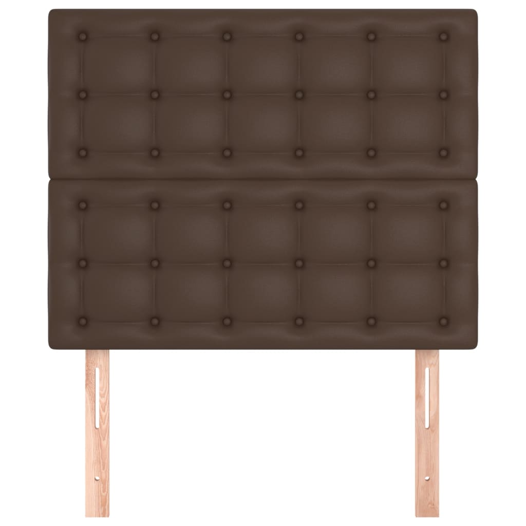 2 db barna műbőr fejtámla 80 x 5 x 78/88 cm