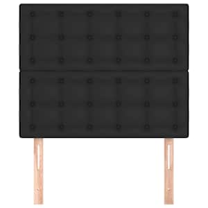Čelo postele černé 100x5x118/128 cm umělá kůže - obrázek 3