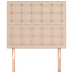 vidaXL Kopfteil Cappuccino 100x5x118/128 cm Kunstleder