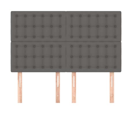 vidaXL sz&uuml;rke műbőr fejt&aacute;mla 144x5x118/128 cm