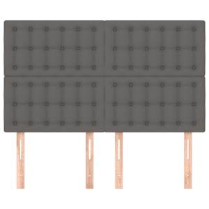 vidaXL sz&uuml;rke műbőr fejt&aacute;mla 144x5x118/128 cm