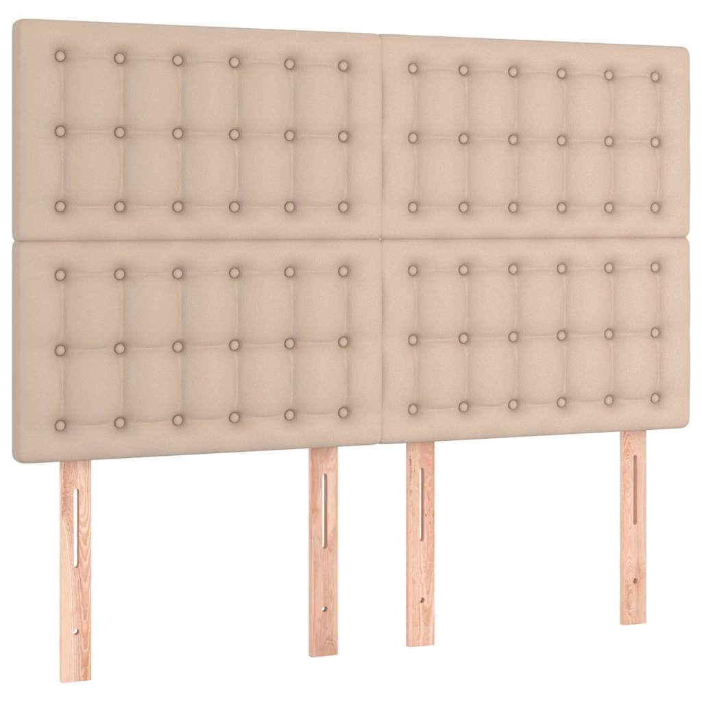 vidaXL Hoofdbord cappuccino 144x5x118/128 cm Kunstleer bruin, foto 3